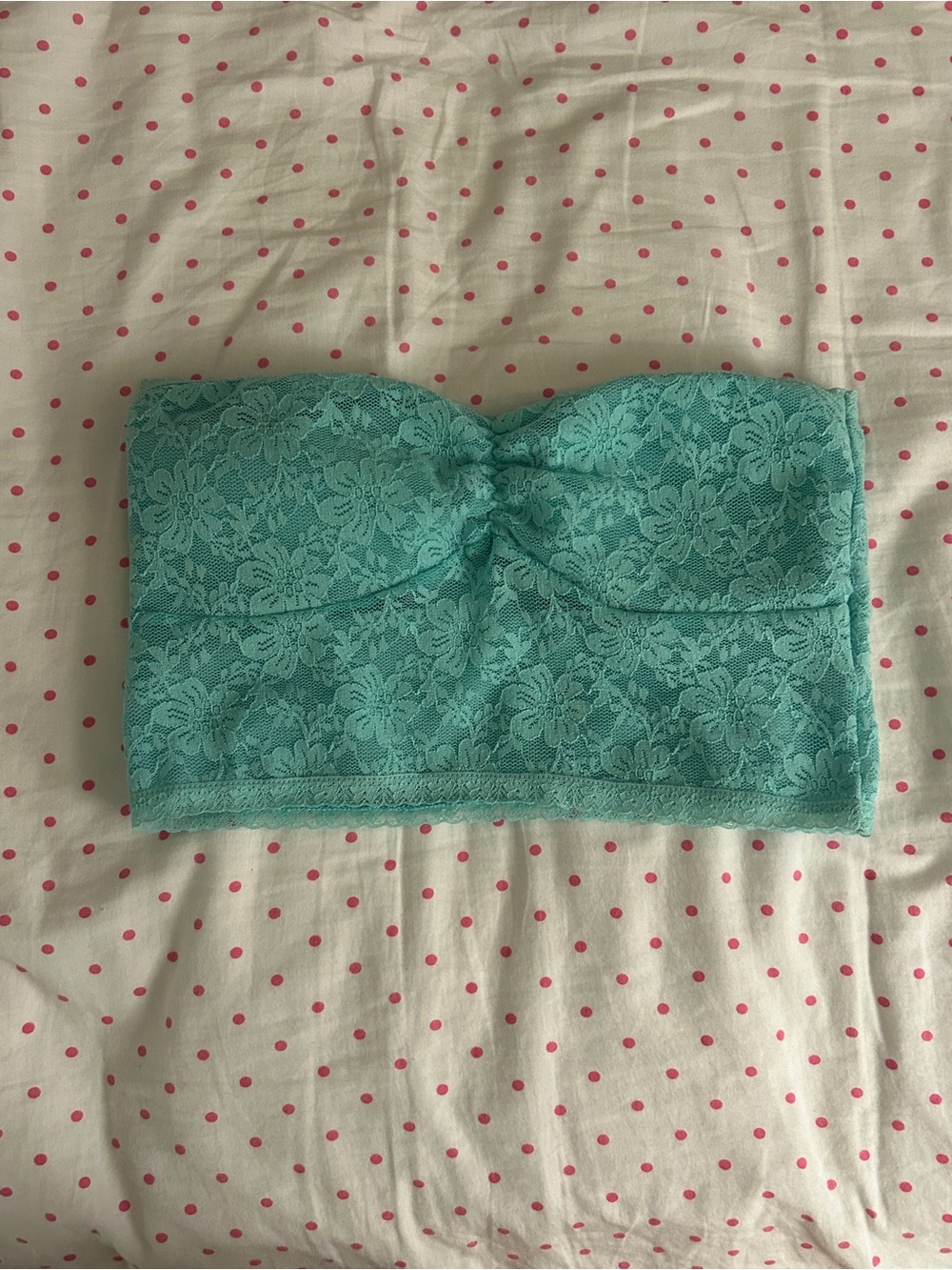 Forever 21 Aqua Lace Bandeau